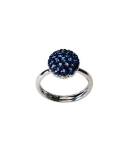 Anelli Lunati | Anello Full Starmoon Blu - Lunati Gioielli