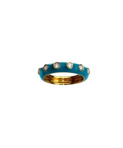 Anelli Lunati | Light Blue Enamel